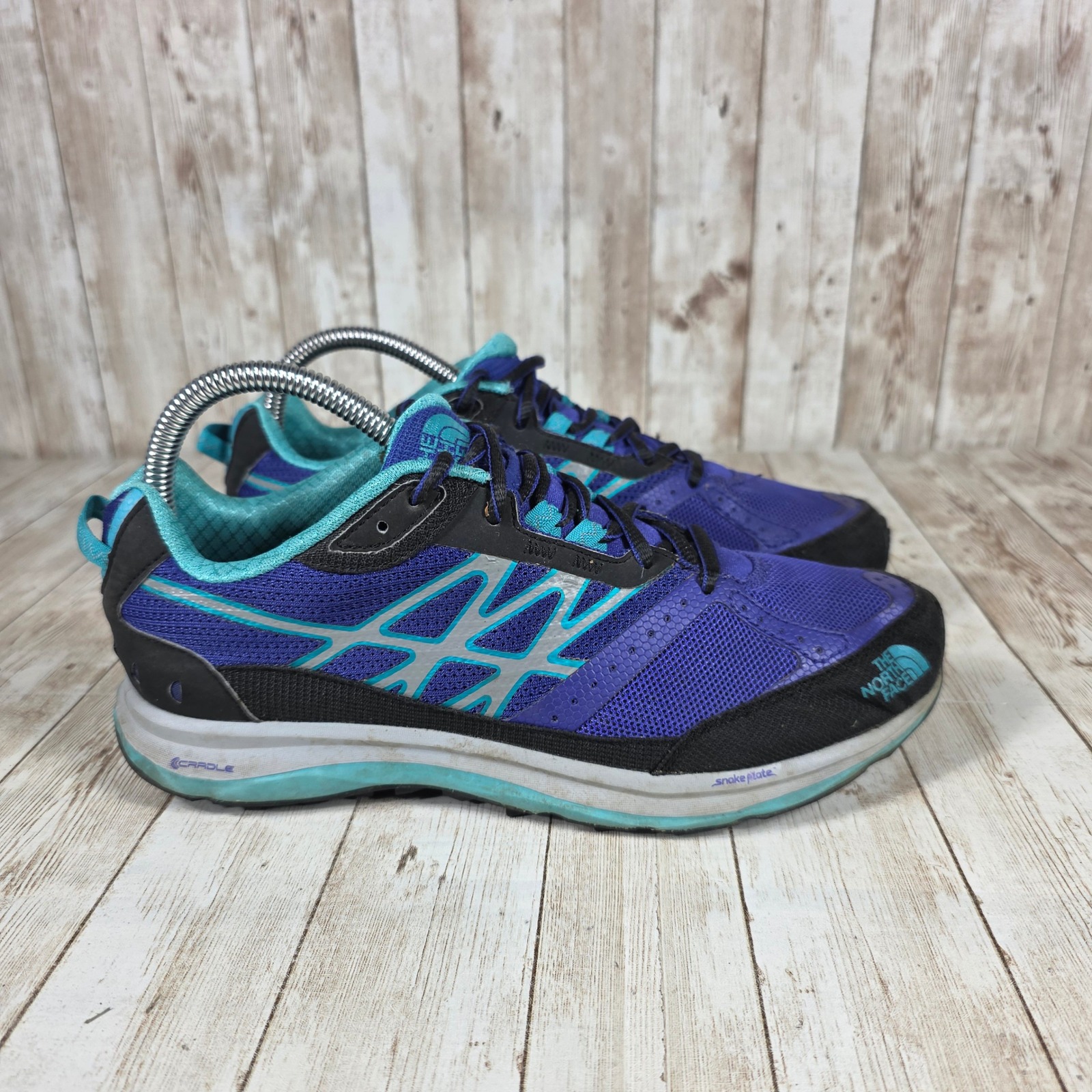 The North Face Arnuva Trail Running Shoes Athletic Purple Blue Size 8